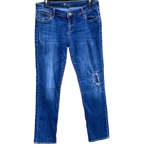 Kut from the Kloth distressed jeans dark wash size 6 - Picture 1 of 11